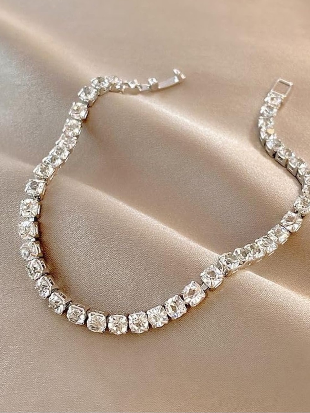 Cubic Zirconia Tennis Bracelet 4mm Adjustable Sparkle Jewelry Fifi’s Closet - Picture 7 of 10